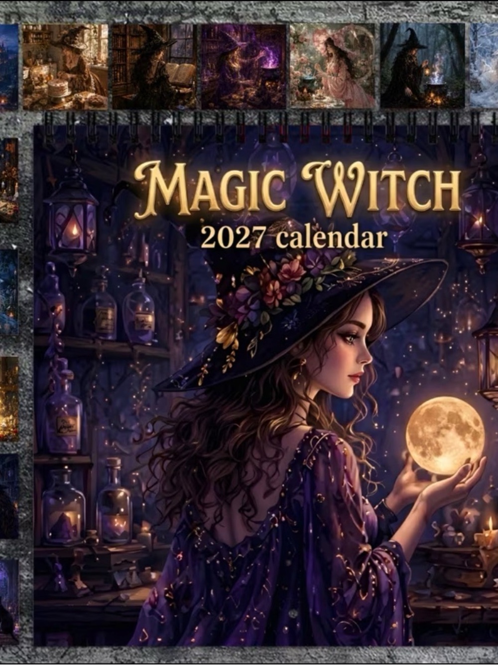 Magic Witch 2027 Calendar & Two Purse Charms